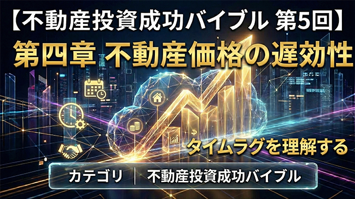 【不動産投資成功バイブル　第5回】第四章 不動産価格の遅効性
